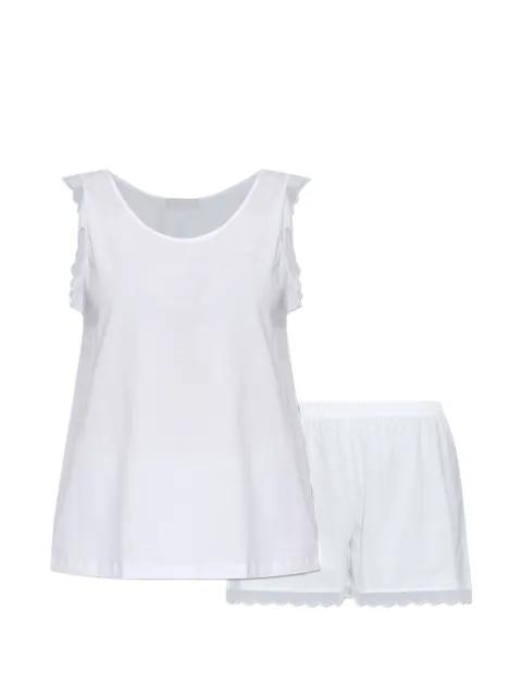 scalloped-trim sleeveless pajama by HANRO