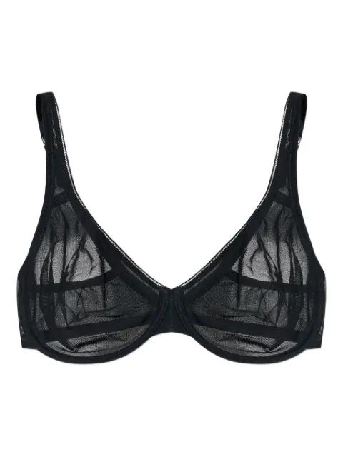 sheer-panel bra by HANRO