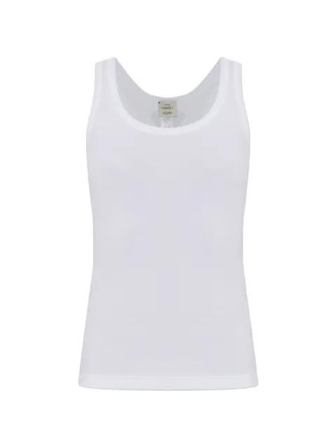 shell-motif ribbed tank top by HANRO