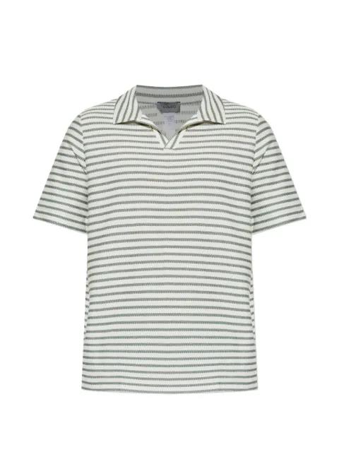 striped V-neck T-shirt by HANRO