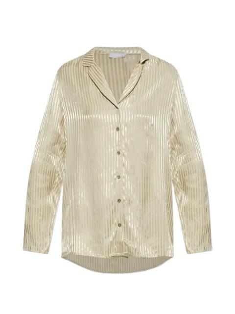 striped buttoned top by HANRO