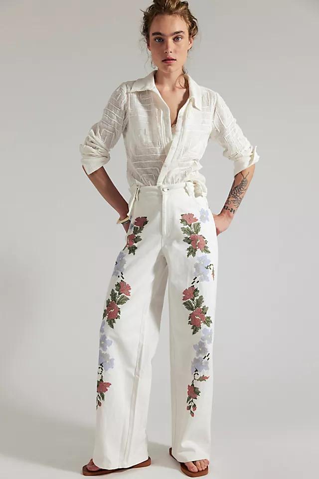 Hansen & Gretel Scout Embroidered Jeans by HANSEN&GRETEL | FREE PEOPLE