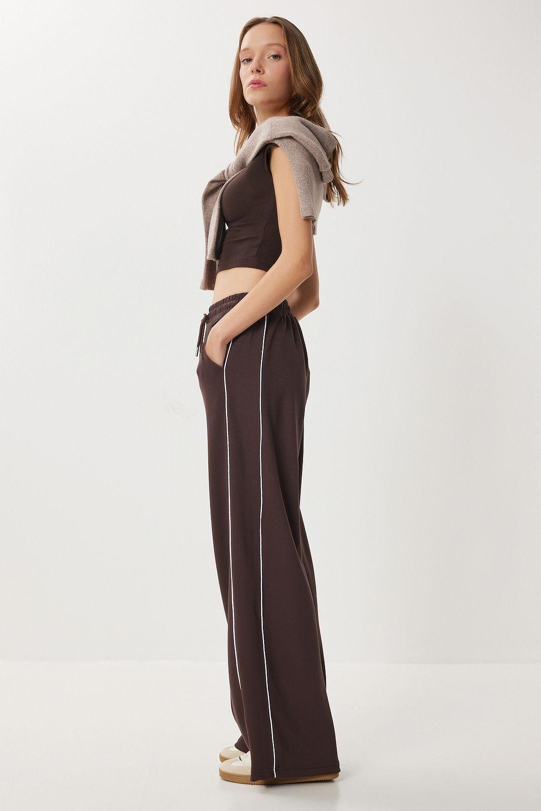 Regular Fit Cotton Knit Sweatpants by HAPPINESS ISTANBUL