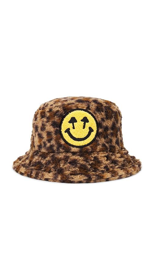 Happy Caps Furry Bucket Hat in Brown by HAPPY CAPS