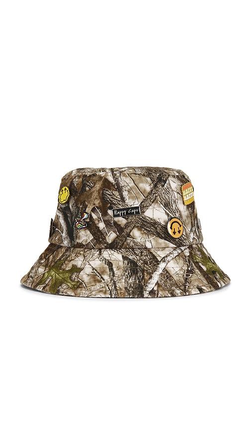 Happy Caps Pin Bucket Hat in Green by HAPPY CAPS