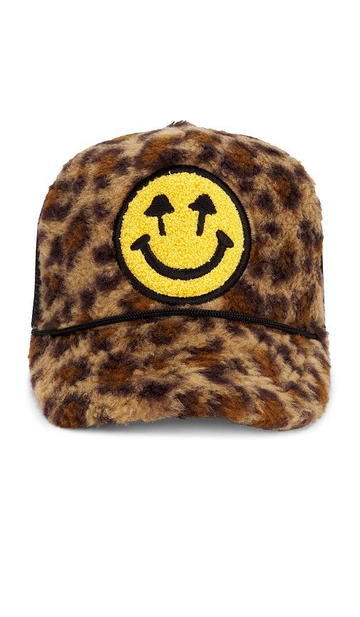 Happy Caps Sherpa Meshback Hat in Brown by HAPPY CAPS
