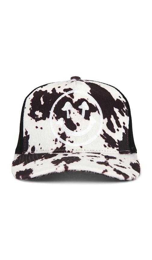 Happy Caps Two Tone Hat in Black,White by HAPPY CAPS