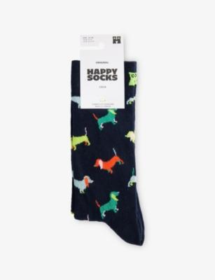 Puppy Love Cotton-Blend Crew Socks by HAPPY SOCKS