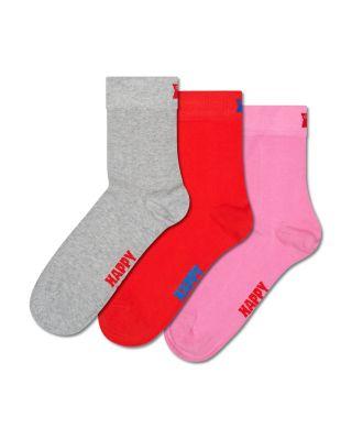 Solid Half Crew Socks by HAPPY SOCKS