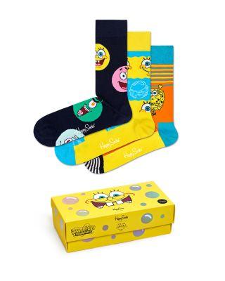 SpongeBob SquarePants Cotton-Blend Crew Socks Gift Box by HAPPY SOCKS SpongeBob SquarePants Cotton-Blend Crew Socks Gift Box by HAPPY SOCKS