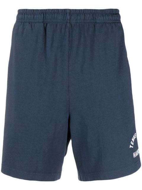 logo-print cotton track shorts by HARMONY PARIS