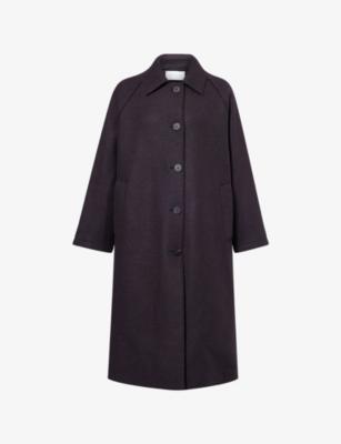 Balmacaan Patterned Cashmere-Blend Coat by HARRIS WHARF LONDON