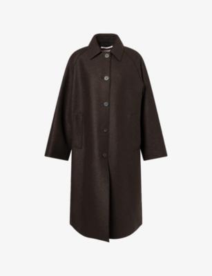 Balmacaan Relaxed-Fit Wool Coat by HARRIS WHARF LONDON