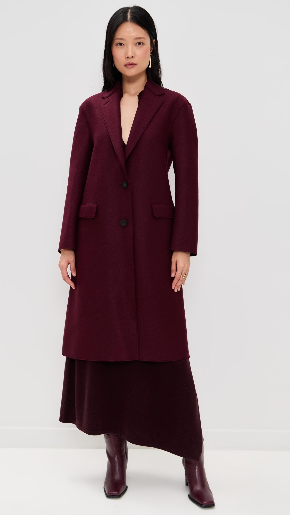 Chester Coat Pressed Wool Coat by HARRIS WHARF LONDON