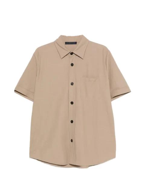Summer button short-sleeve shirt by HARRIS WHARF LONDON