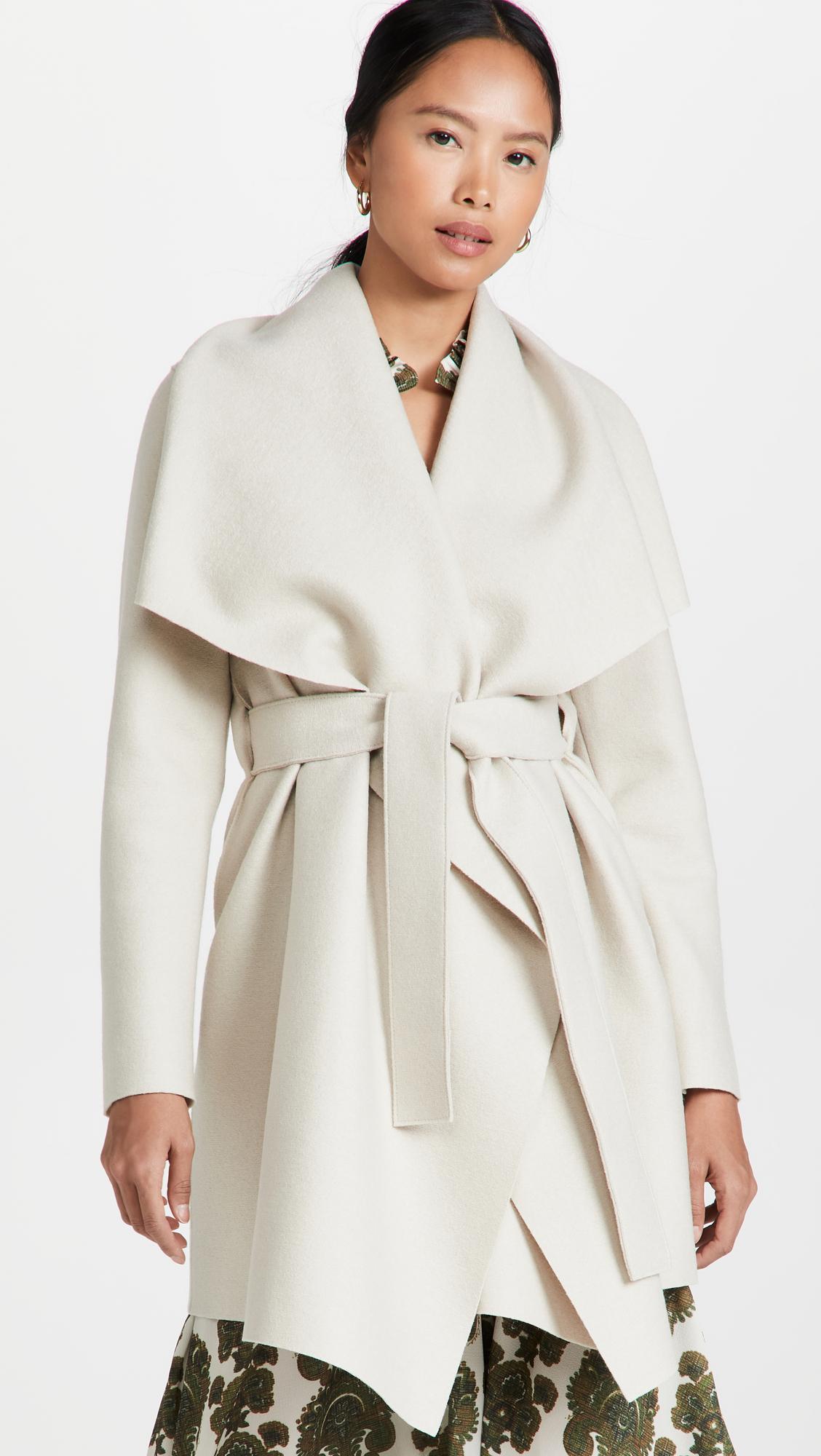 Women Blanket Coat by HARRIS WHARF LONDON