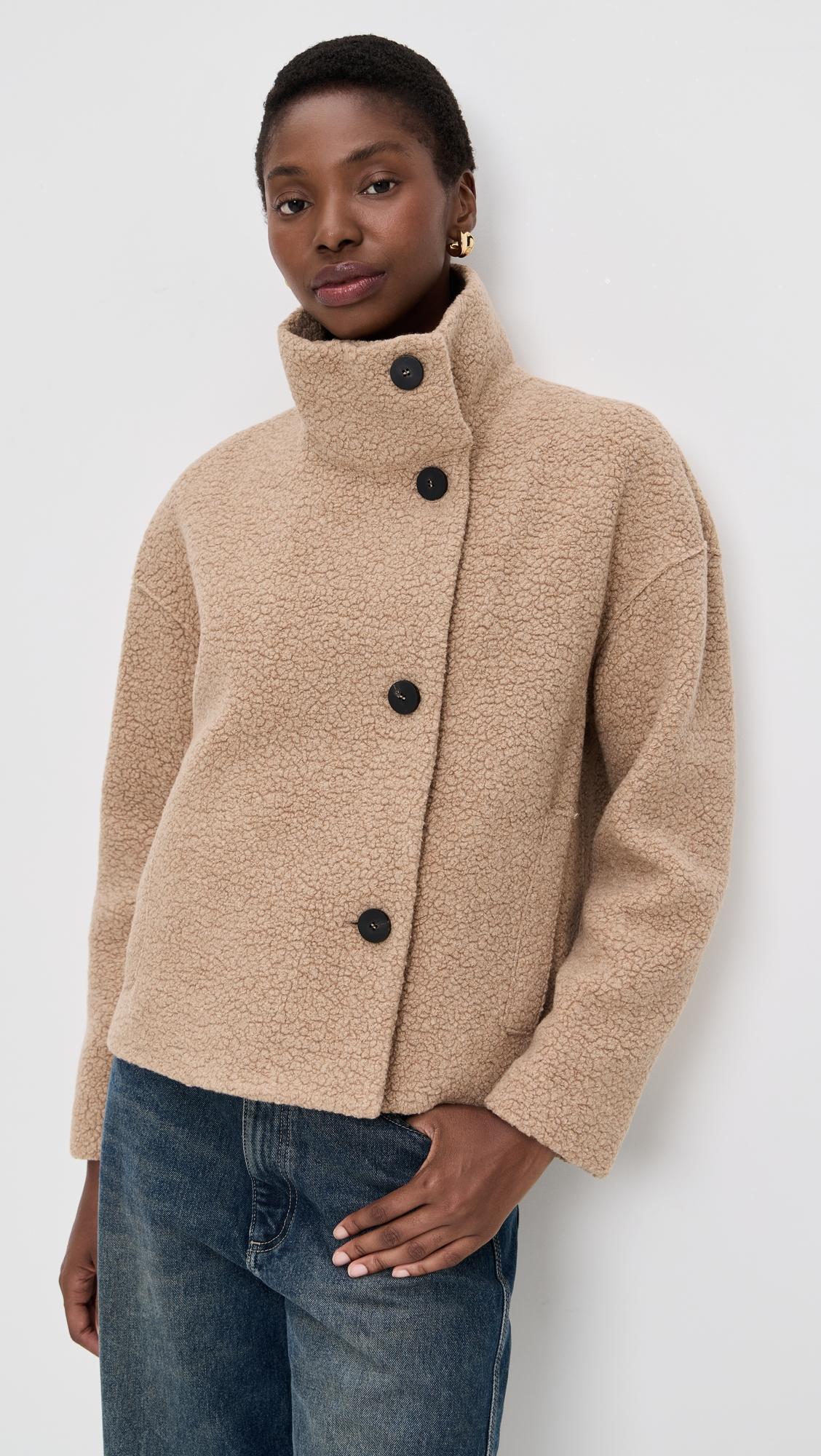 Women Cropped Funnel Jacket by HARRIS WHARF LONDON