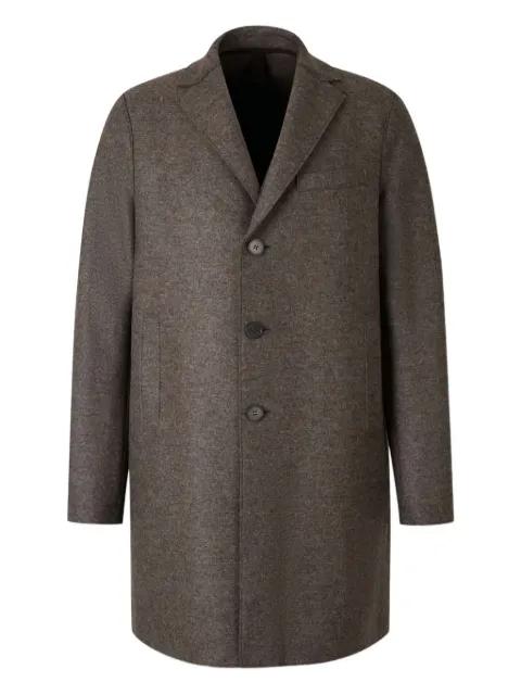 button-fastening coat by HARRIS WHARF LONDON