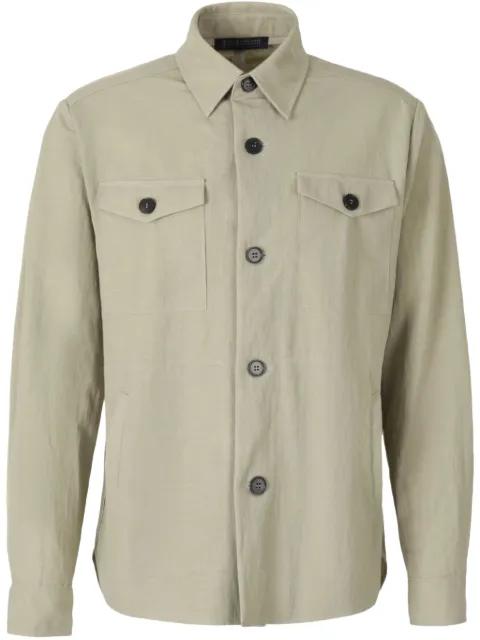 button-up overshirt by HARRIS WHARF LONDON