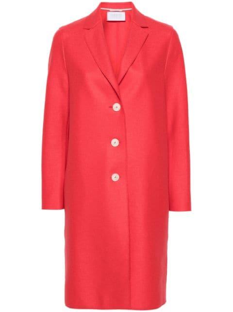 button-up wool coat by HARRIS WHARF LONDON