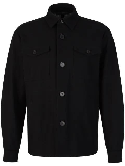 cotton overshirt by HARRIS WHARF LONDON