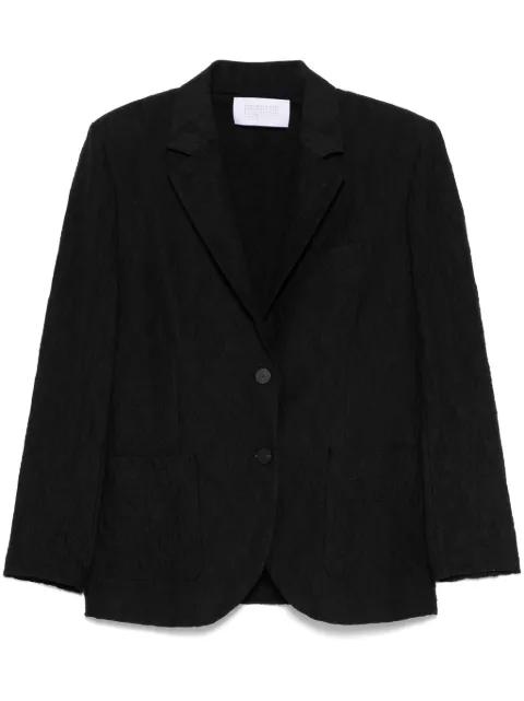 crinkled-finish blazer by HARRIS WHARF LONDON