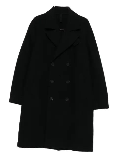 double-breasted wool coat by HARRIS WHARF LONDON