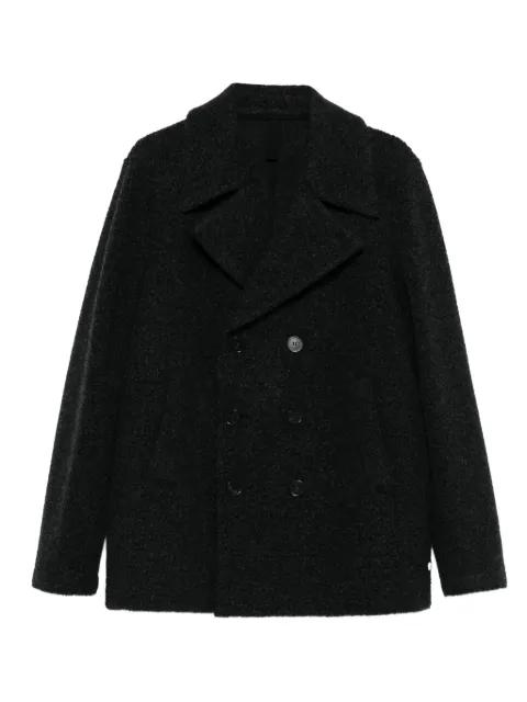 double-breasted wool peacoat by HARRIS WHARF LONDON