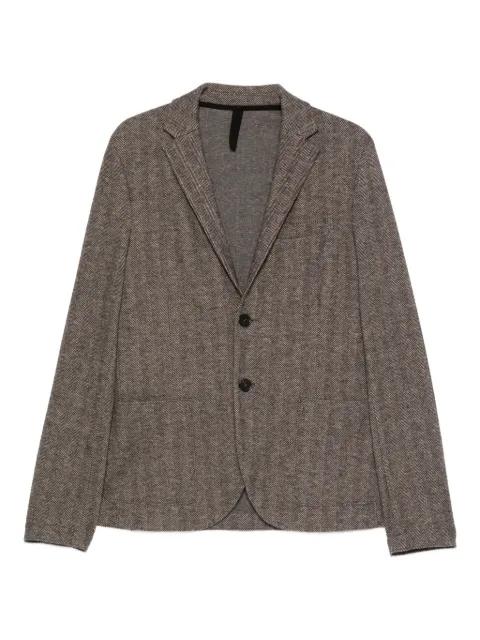 herringbone two-button jacket by HARRIS WHARF LONDON