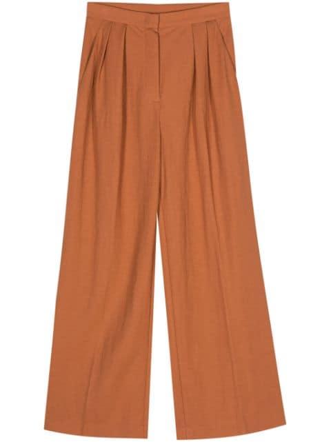high-waisted palazzo pants by HARRIS WHARF LONDON