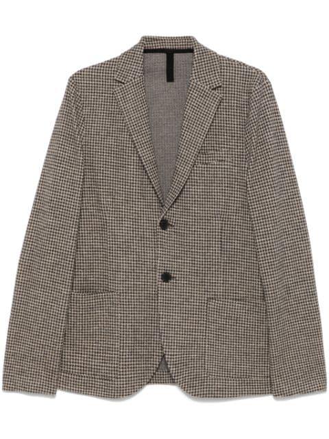 houndstooth-pattern blazer by HARRIS WHARF LONDON