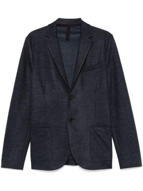 mélange-effect blazer by HARRIS WHARF LONDON