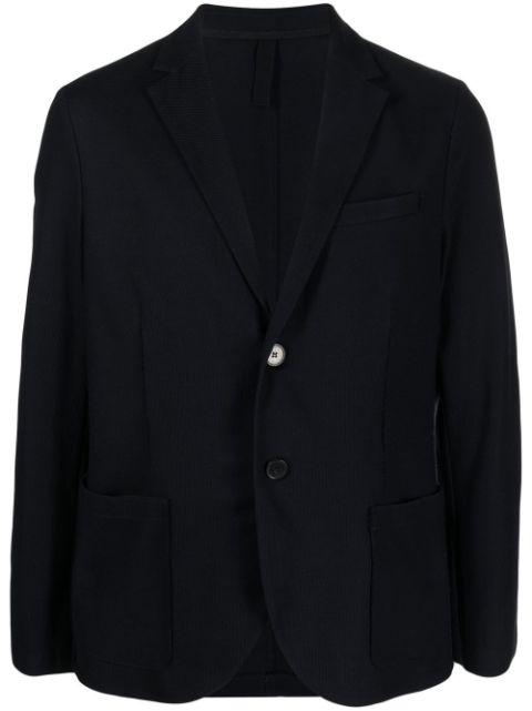 notched-lapels single-breasted blazer by HARRIS WHARF LONDON