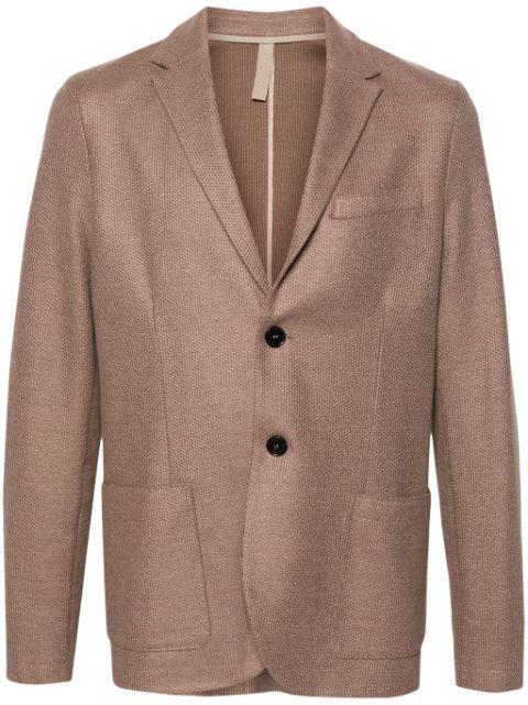 notched-lapels single-breasted blazer by HARRIS WHARF LONDON