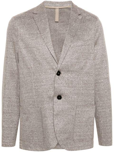 single-breasted knitted blazer by HARRIS WHARF LONDON