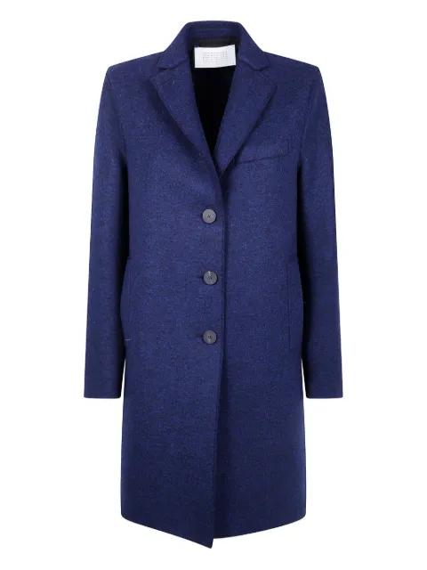 single-breasted wool coat by HARRIS WHARF LONDON