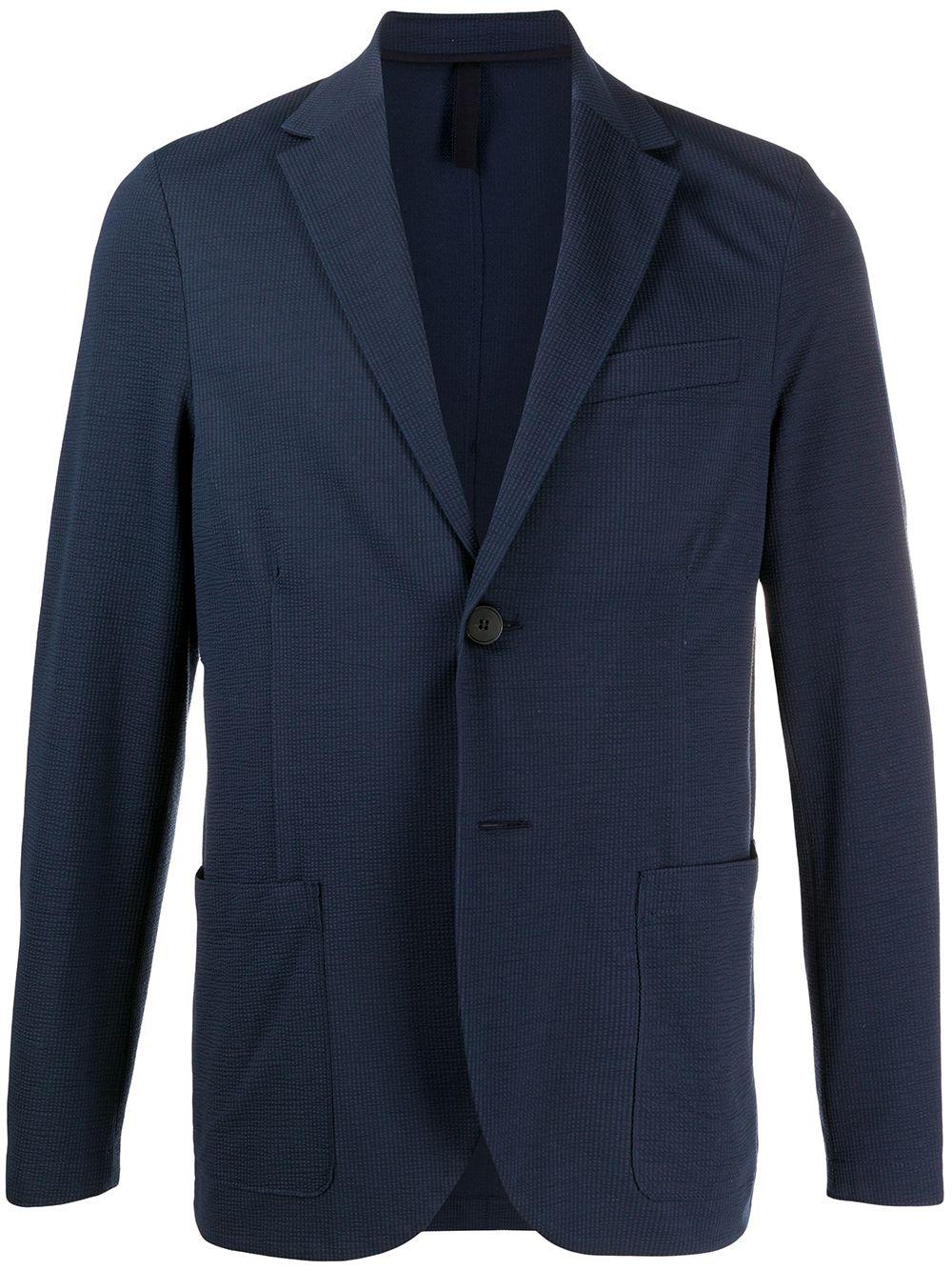 textured single-breasted blazer by HARRIS WHARF LONDON