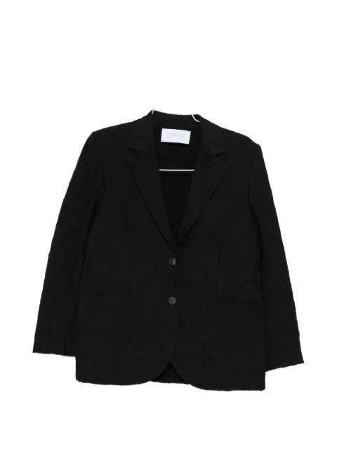 textured single-breasted jacket by HARRIS WHARF LONDON