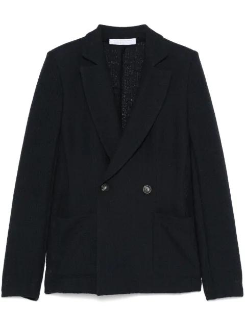 two-tone frisé blazer by HARRIS WHARF LONDON