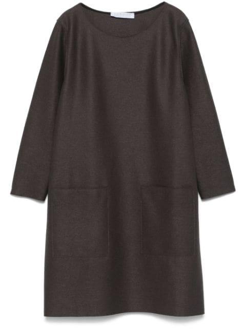 virgin-wool mini dress by HARRIS WHARF LONDON