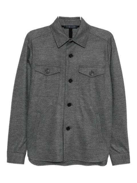 wool shirt jacket by HARRIS WHARF LONDON