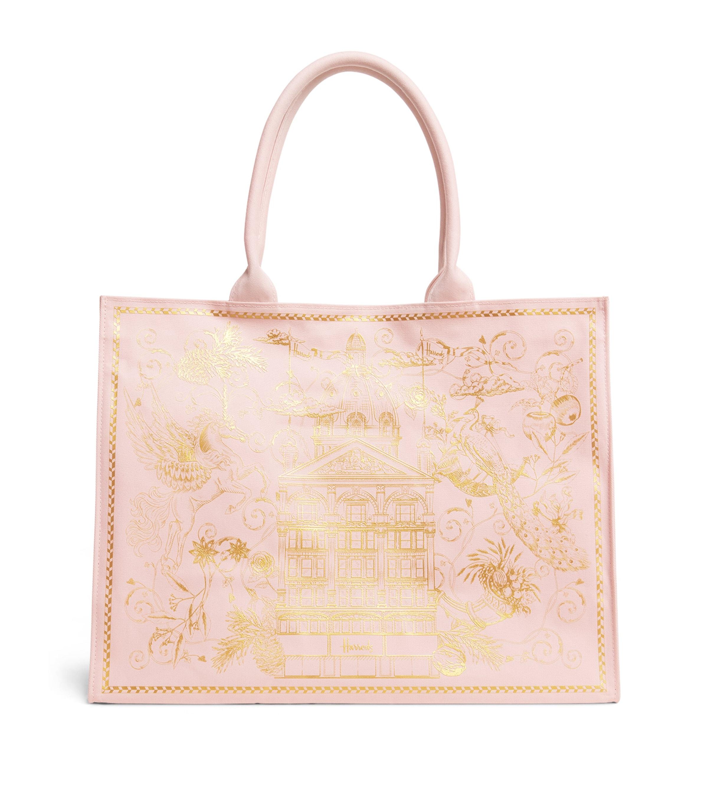 Harrods Gold Building Shopper Bag by HARRODS