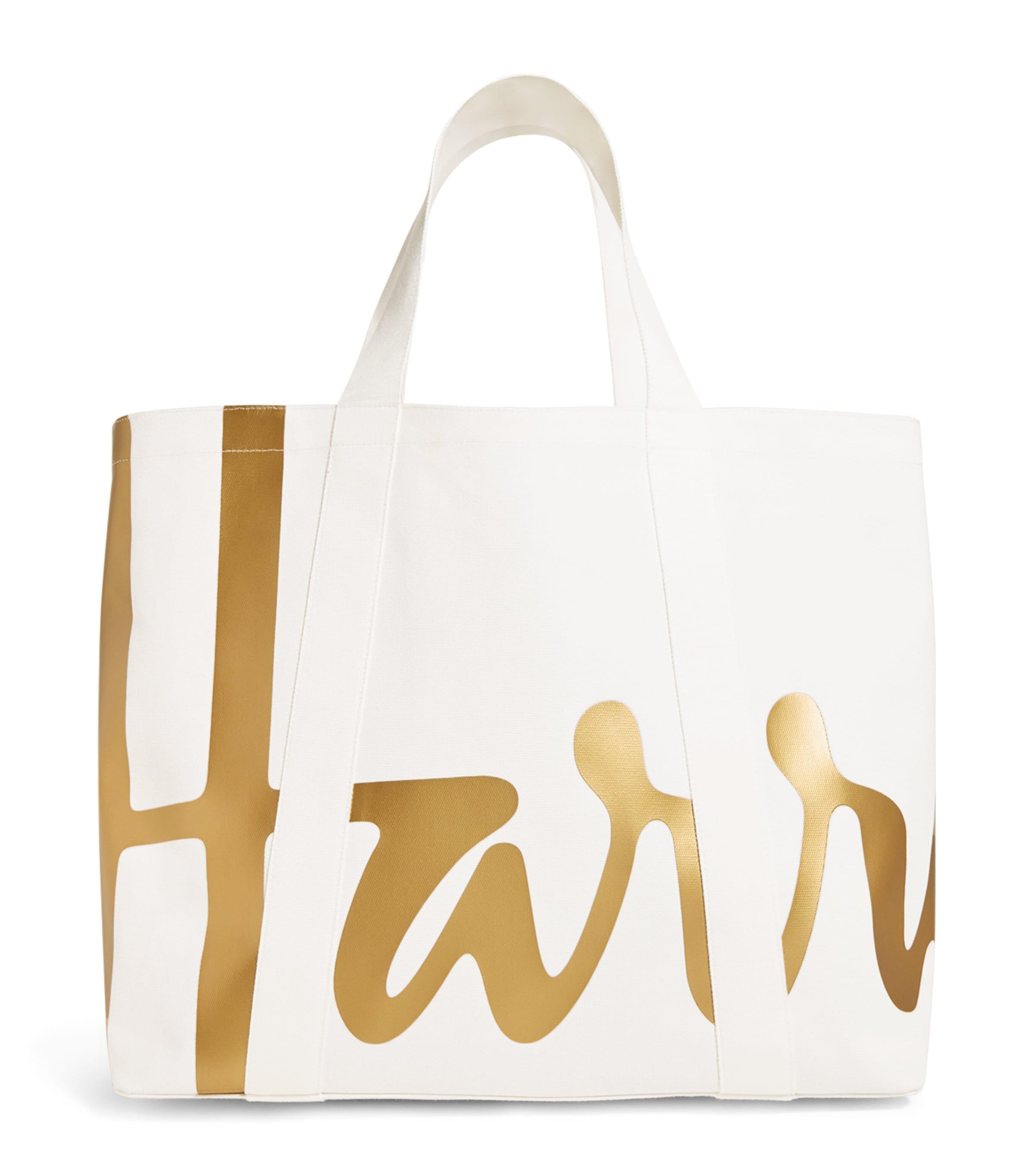 Harrods Large Cotton Logo Tote Bag by HARRODS