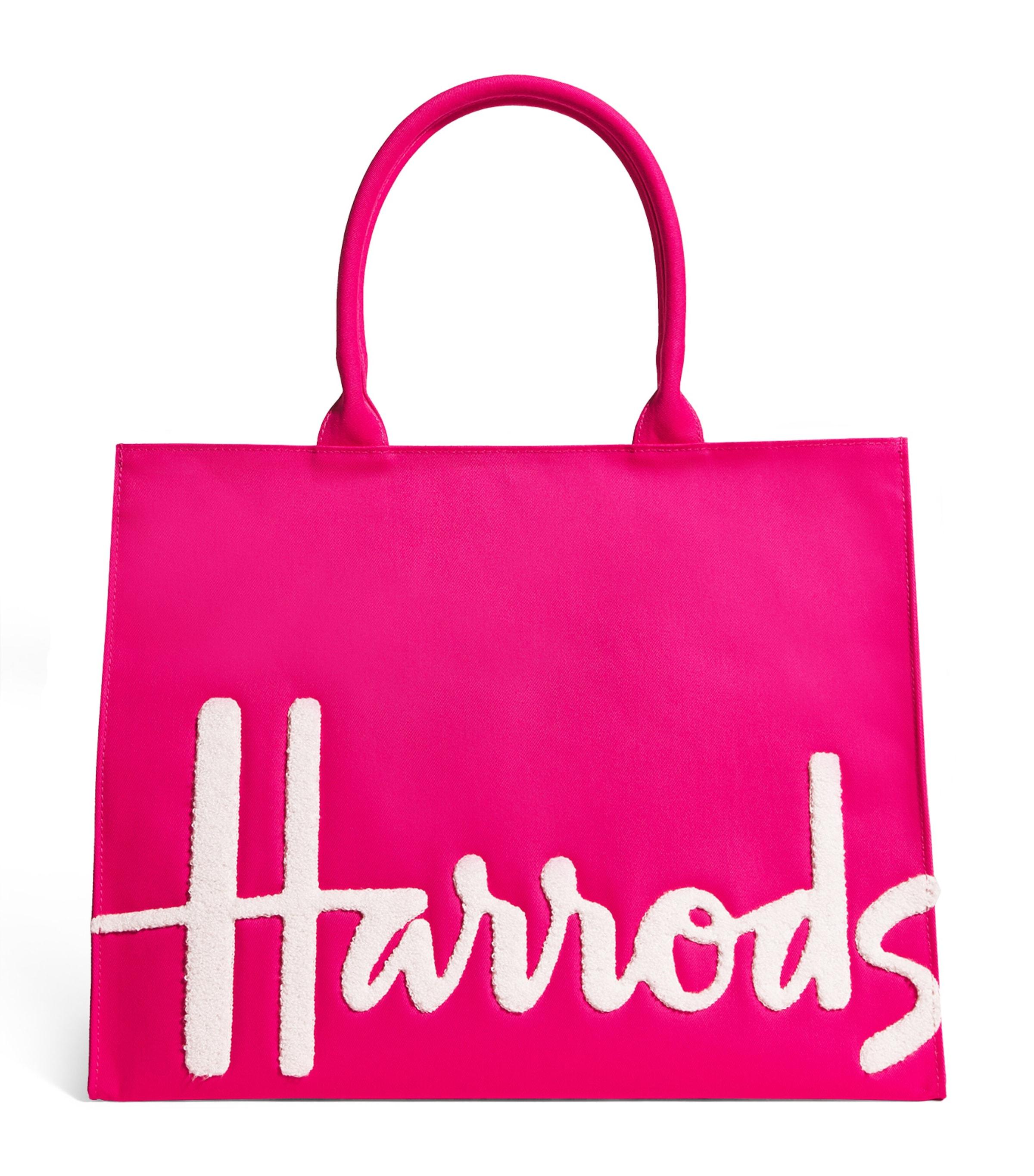 Harrods Large Cotton Logo Tote Bag by HARRODS