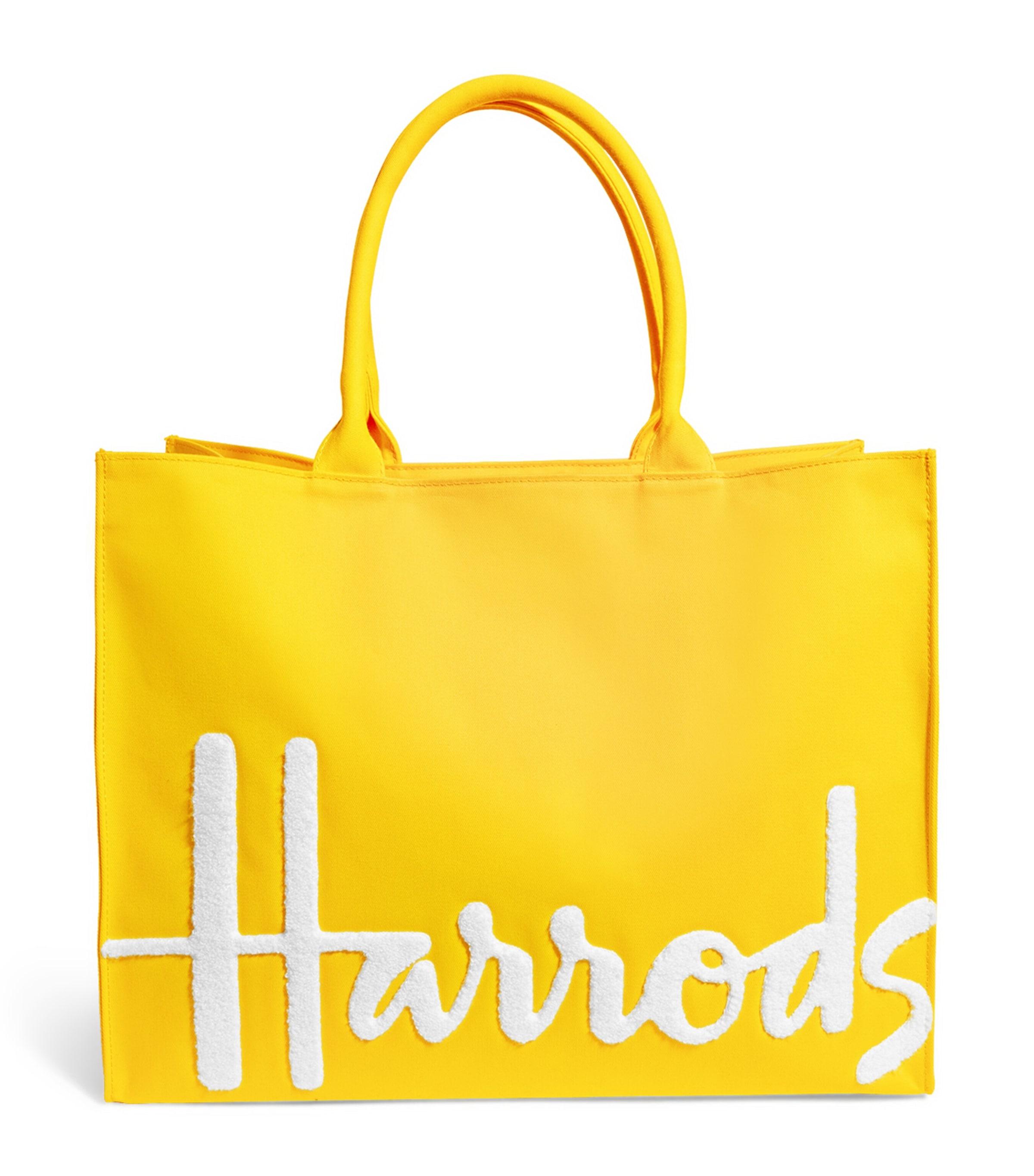 Harrods Large Cotton Logo Tote Bag by HARRODS
