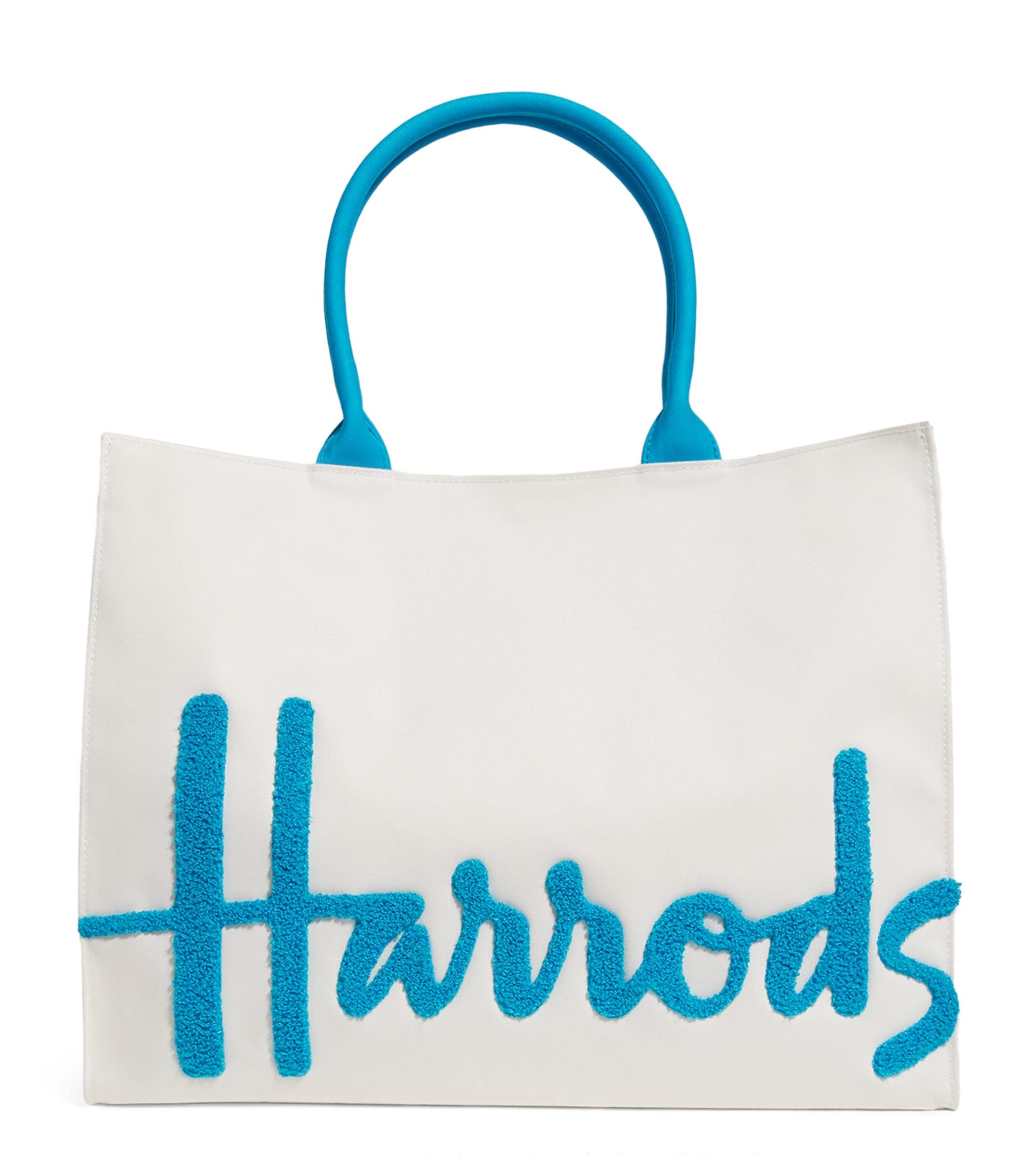Harrods Large Cotton Logo Tote Bag by HARRODS