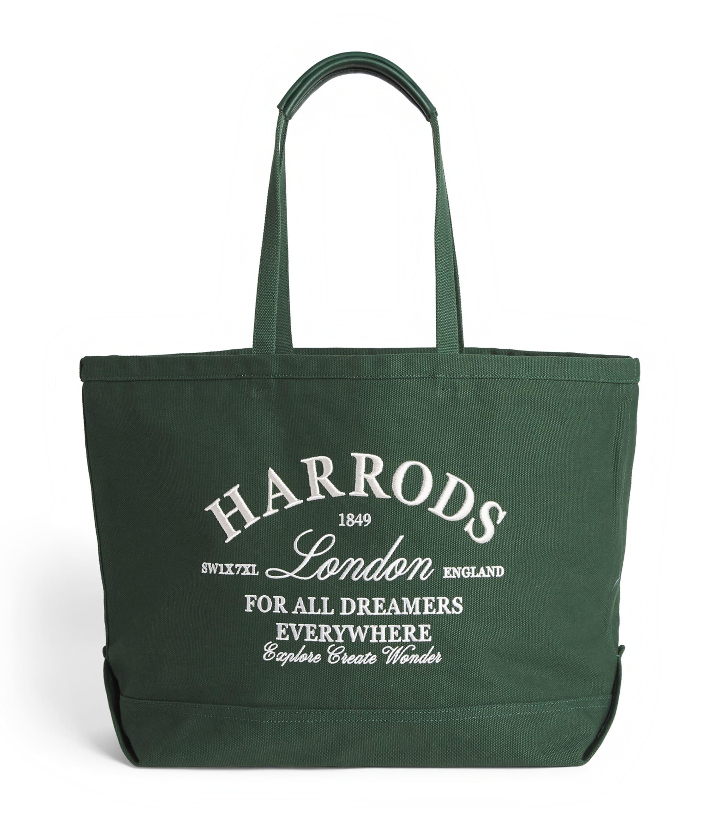 Harrods Large Embroidered Logo Tote Bag by HARRODS