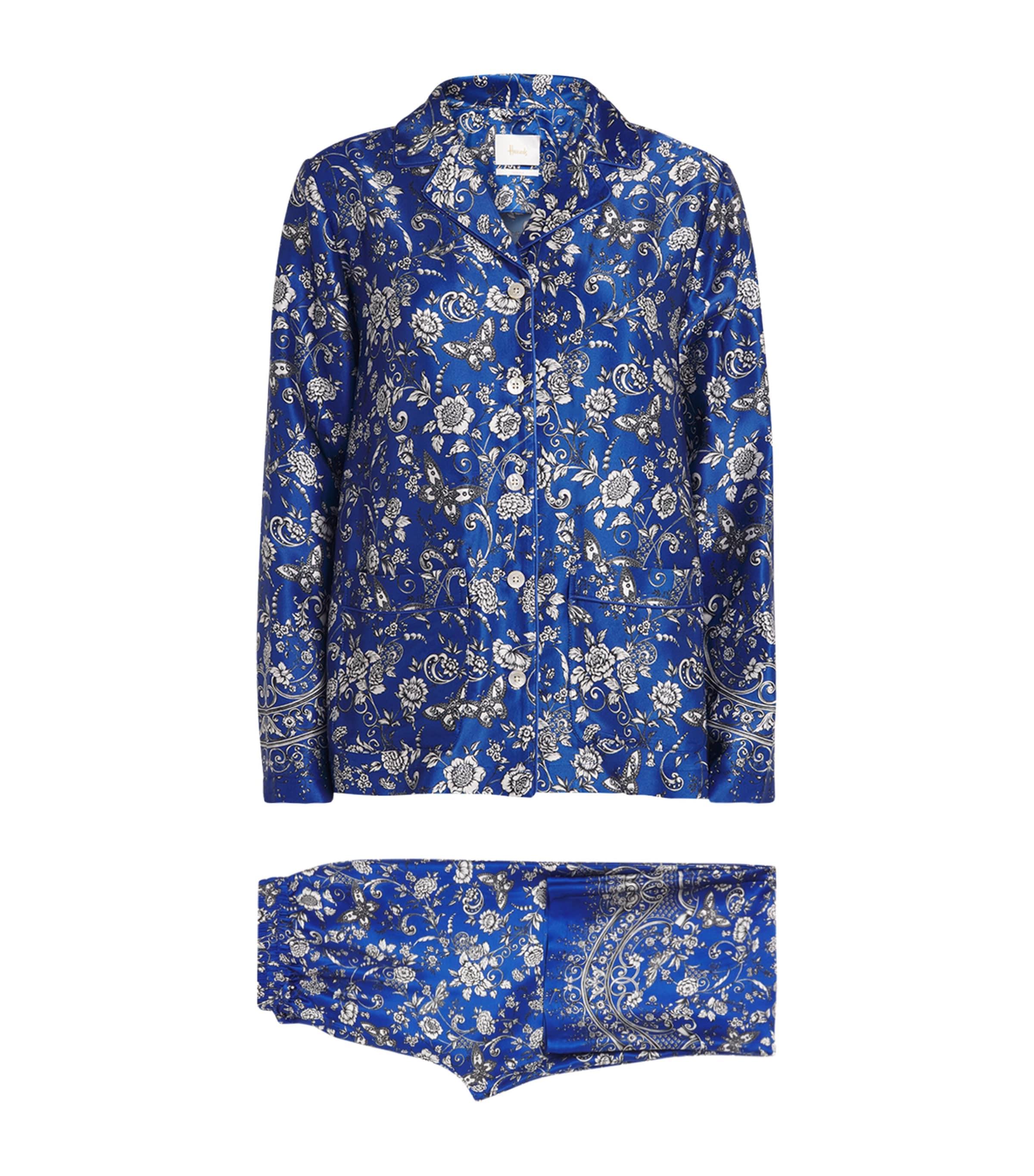 Harrods Silk Butterfly Print Pyjama Set by HARRODS