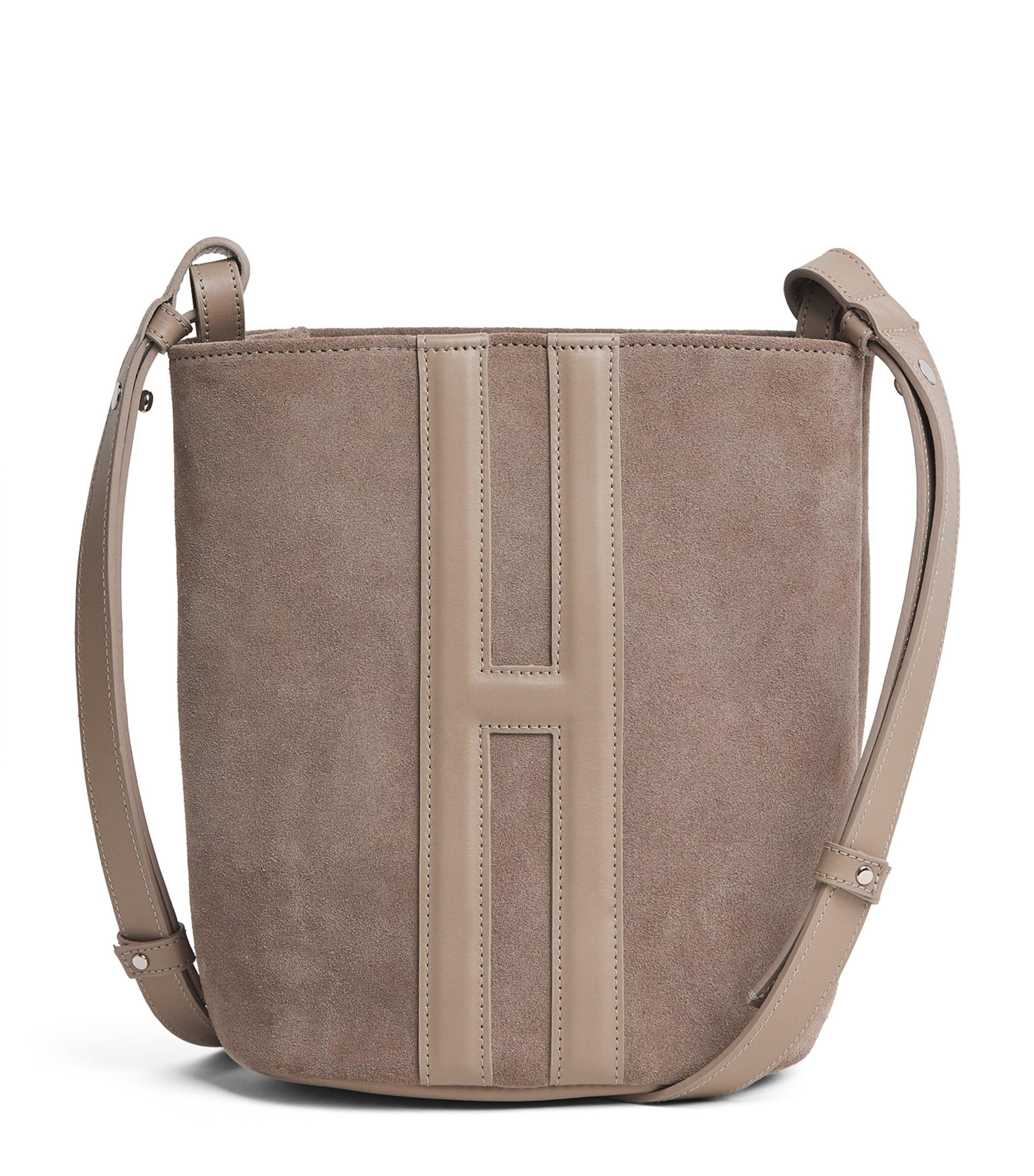 Harrods Suede H Cross-Body Bag by HARRODS