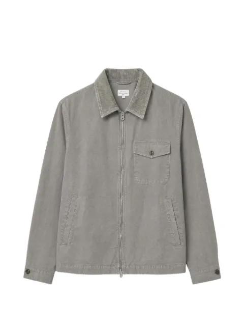 corduroy-collar zip-up jacket by HARTFORD